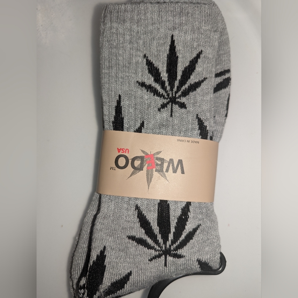 Cannabis plant tube socks various colors